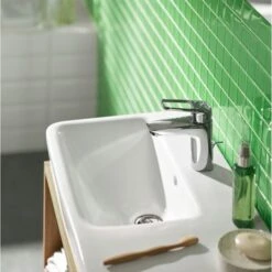 Hansgrohe Wastafelkraan Logis Loop 100 Met Hendel En Waste Chroom -Badkamer Verkoop Winkel 123 3647