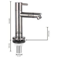 Differnz Fonteinkraan Recht RVS -Badkamer Verkoop Winkel 123 3744