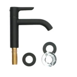 Atlantic Fonteinkraan Riley Met Hendel Zwart -Badkamer Verkoop Winkel 123 3759