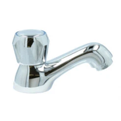 Handson Fonteinkraan Thomas Lage Uitloop Met Draaiknop Chroom -Badkamer Verkoop Winkel 123 3786