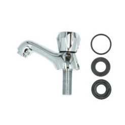 Handson Fonteinkraan Thomas Lage Uitloop Met Draaiknop Chroom -Badkamer Verkoop Winkel 123 3789