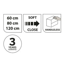 Tiger Karlo Badkamermeubel 60cm Mat Zwart Met Eiken Wasblad En Keramische Waskom -Badkamer Verkoop Winkel 123 383