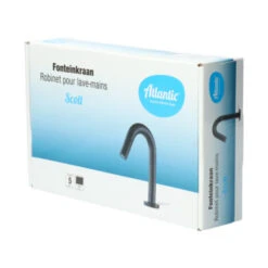 Atlantic Fonteinkraan Scott Met Draaiknop Zwart -Badkamer Verkoop Winkel 123 3840