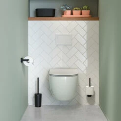 Tiger Toiletrolhouder Carv Zwart -Badkamer Verkoop Winkel 123 3871