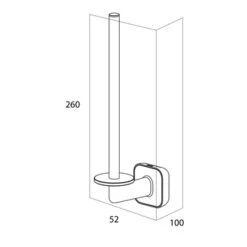 Tiger Toiletrolhouder Carv Zwart -Badkamer Verkoop Winkel 123 3872