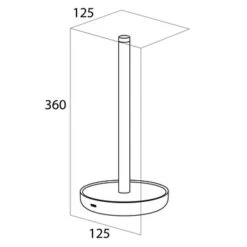 Tiger Reserverolhouder Urban Zwart Staand -Badkamer Verkoop Winkel 123 3887