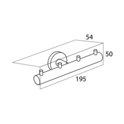 Tiger Haak Boston 4-delig RVS -Badkamer Verkoop Winkel 123 3890