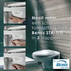 Bemis WC Bril Venezia Wit Kunststof Met Softclose -Badkamer Verkoop Winkel 123 3902