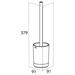 TIGER WC-BORSTELHOUDER TUNE VRIJSTAAND ZWART 9 TIGER WC-BORSTELHOUDER TUNE VRIJSTAAND ZWART -Badkamer Verkoop Winkel 123 3911