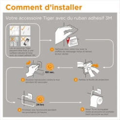 Tiger Toiletrolhouder Colar Met Plateau Chroom -Badkamer Verkoop Winkel 123 3934