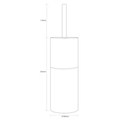 Sealskin Toiletborstelhouder Doppio Grijs -Badkamer Verkoop Winkel 123 3981