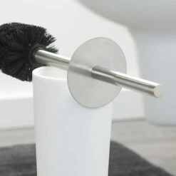Sealskin Toiletborstelhouder Glossy Zilver -Badkamer Verkoop Winkel 123 4018