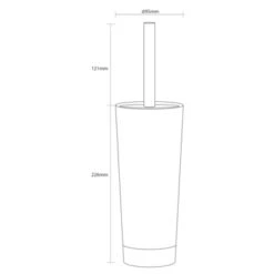 Sealskin Toiletborstelhouder Glossy Zilver -Badkamer Verkoop Winkel 123 4021