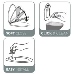 Tiger WC Bril Memphis Wit Kunststof Met Softclose 26 Tiger WC Bril Memphis Wit Kunststof Met Softclose -Badkamer Verkoop Winkel 123 4078