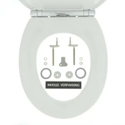 Tiger WC Bril Boston Wit/Chroom Kunststof Met Softclose -Badkamer Verkoop Winkel 123 4085