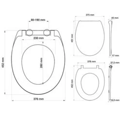 Tiger WC Bril Venture Pergamon Kunststof Met Softclose -Badkamer Verkoop Winkel 123 4102