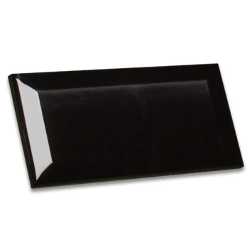 Wandtegel Metro Zwart 7,5x15 Cm 0,5 M² 4 Wandtegel Metro Zwart 7,5x15 Cm 0,5 M² - Afbeelding 2