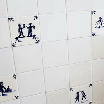 Wandtegel Dokkums Oud Wit 13x13 Cm 0,51 M² 4 Wandtegel Dokkums Oud Wit 13x13 Cm 0,51 M² - Afbeelding 2