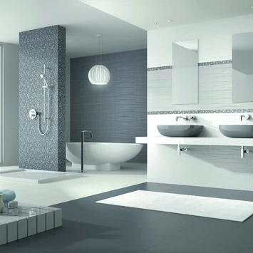 Wandtegel Fusion Wit 20x50 Cm 1,2 M² 4 Wandtegel Fusion Wit 20x50 Cm 1,2 M² - Afbeelding 2