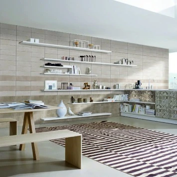 Wandtegel Cementum Creamy 13x39 Cm 0,51 M² 4 Wandtegel Cementum Creamy 13x39 Cm 0,51 M² - Afbeelding 2