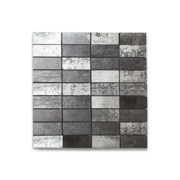 Mozaïektegel Vulcano Zwart 30x30 Cm 3 Mozaïektegel Vulcano Zwart 30x30 Cm