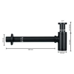 Differnz Sifon Mat Zwart -Badkamer Verkoop Winkel 123 4526