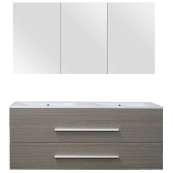 Style Badmeubelset Eiken Donkergrijs 120 Cm 3 Style Badmeubelset Eiken Donkergrijs 120 Cm