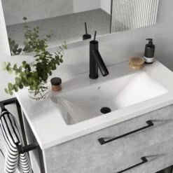 Atlantic Badmeubelset Sienna 80 Cm Beton -Badkamer Verkoop Winkel 123 51