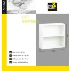 Haceka Mix&match Kast Wit 40x40 Cm -Badkamer Verkoop Winkel 123 519