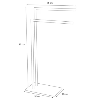 Sealskin Handdoekrek Tube Metaal Wit 8 Sealskin Handdoekrek Tube Metaal Wit - Afbeelding 6