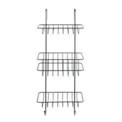 Wenko 3-laags Doucherek Revigo Zwart -Badkamer Verkoop Winkel 123 689