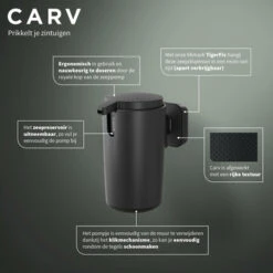 Tiger Zeepdispenser Carv 175 Ml Zwart -Badkamer Verkoop Winkel 123 694