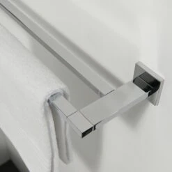 Tiger Dubbel Handdoekrek Items Chroom -Badkamer Verkoop Winkel 123 706