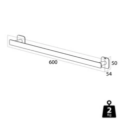 Tiger Handdoekrek Colar Zwart -Badkamer Verkoop Winkel 123 754