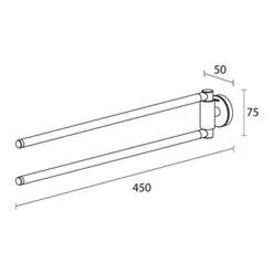 Tiger Handdoekhouder Urban 2-Armig Wit 19 Tiger Handdoekhouder Urban 2-Armig Wit -Badkamer Verkoop Winkel 123 784
