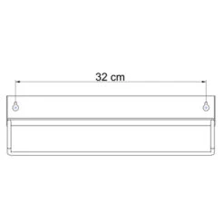 Sealskin Plank- En Handdoekhouder Brix Zwart -Badkamer Verkoop Winkel 123 797