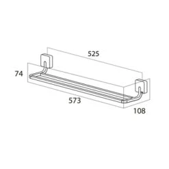 Tiger Dubbel Handdoekrek Impuls RVS -Badkamer Verkoop Winkel 123 813