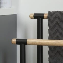 Sealskin Handdoekrek Brix Metaal Zwart -Badkamer Verkoop Winkel 123 817