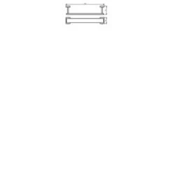 Haceka Handdoekrek Edge Chroom -Badkamer Verkoop Winkel 123 832