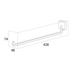 Tiger Handdoekrek Impuls RVS -Badkamer Verkoop Winkel 123 841