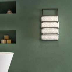 Sealskin Carré Handdoekrek Groot Zwart -Badkamer Verkoop Winkel 123 845