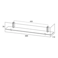 Tiger Planchet Cliqit Donkergrijs RVS -Badkamer Verkoop Winkel 123 865