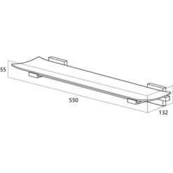 Tiger Planchet Zenna Chroom/Wengé -Badkamer Verkoop Winkel 123 886