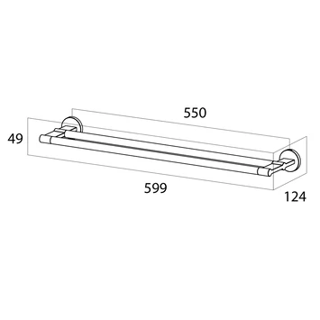 Tiger Handdoekhouder Noon Dubbel Zwart 7 Tiger Handdoekhouder Noon Dubbel Zwart - Afbeelding 5