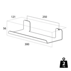 Tiger Planchet Colar RVS 30 Cm -Badkamer Verkoop Winkel 123 920
