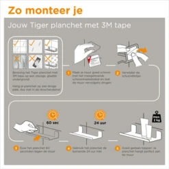 Tiger Planchet Colar 30 Cm Zwart -Badkamer Verkoop Winkel 123 937